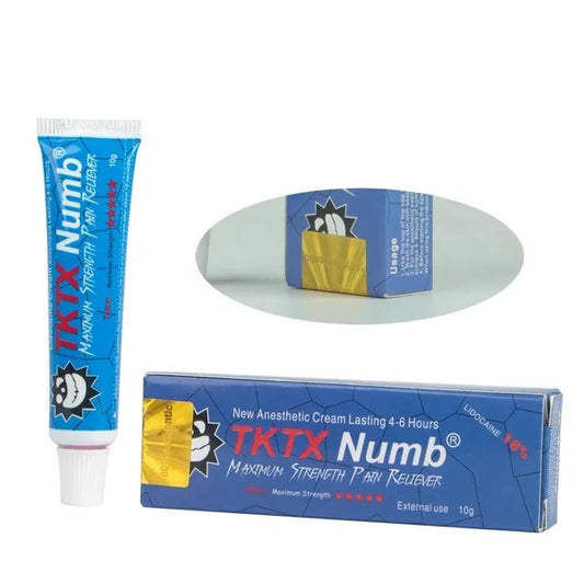 TKTX Numb 18% Lidocaina Sollievo anestetico da dolore e gonfiore Crema anestetica topica TKTX della durata di 3-7 ore