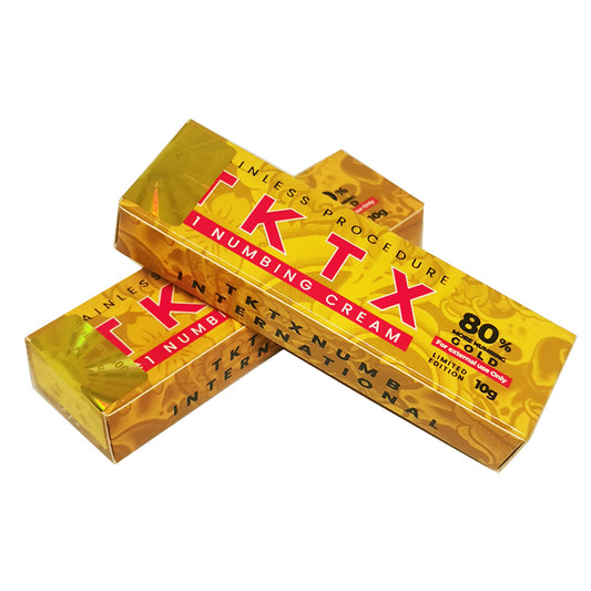 1/10/50PCS Topical Tattoo Cream Yellow TK80% Numbing Cream More Numbing 3-5 Hours  Piercing /Waxing Makeup Permanent Eyebrow Instant Relief of Pain and Swelling TK Topical Anesthetic Cream