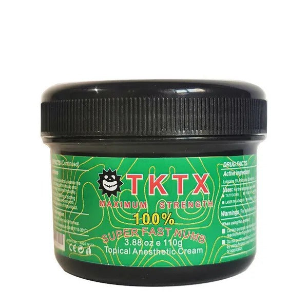 TK100% Numbing Skin Cream Waxing Tattooing Piercing Derma Rolling Anesthetic Cream For Tattoo Body Semi Permanent Make Up Hair Removal Piercing Skin Needle
