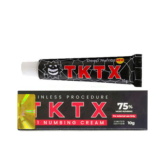 1/10/50PCS Topical Tattoo Cream Yellow TK75% Numbing Cream More Numbing 3-5 Hours  Piercing /Waxing Makeup Permanent Eyebrow Instant Relief of Pain and Swelling TK Topical Anesthetic Cream