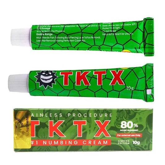 1/10/50PCS Topical Tattoo Cream Yellow TK80% Numbing Cream More Numbing 3-5 Hours  Piercing /Waxing Makeup Permanent Eyebrow Instant Relief of Pain and Swelling TK Topical Anesthetic Cream