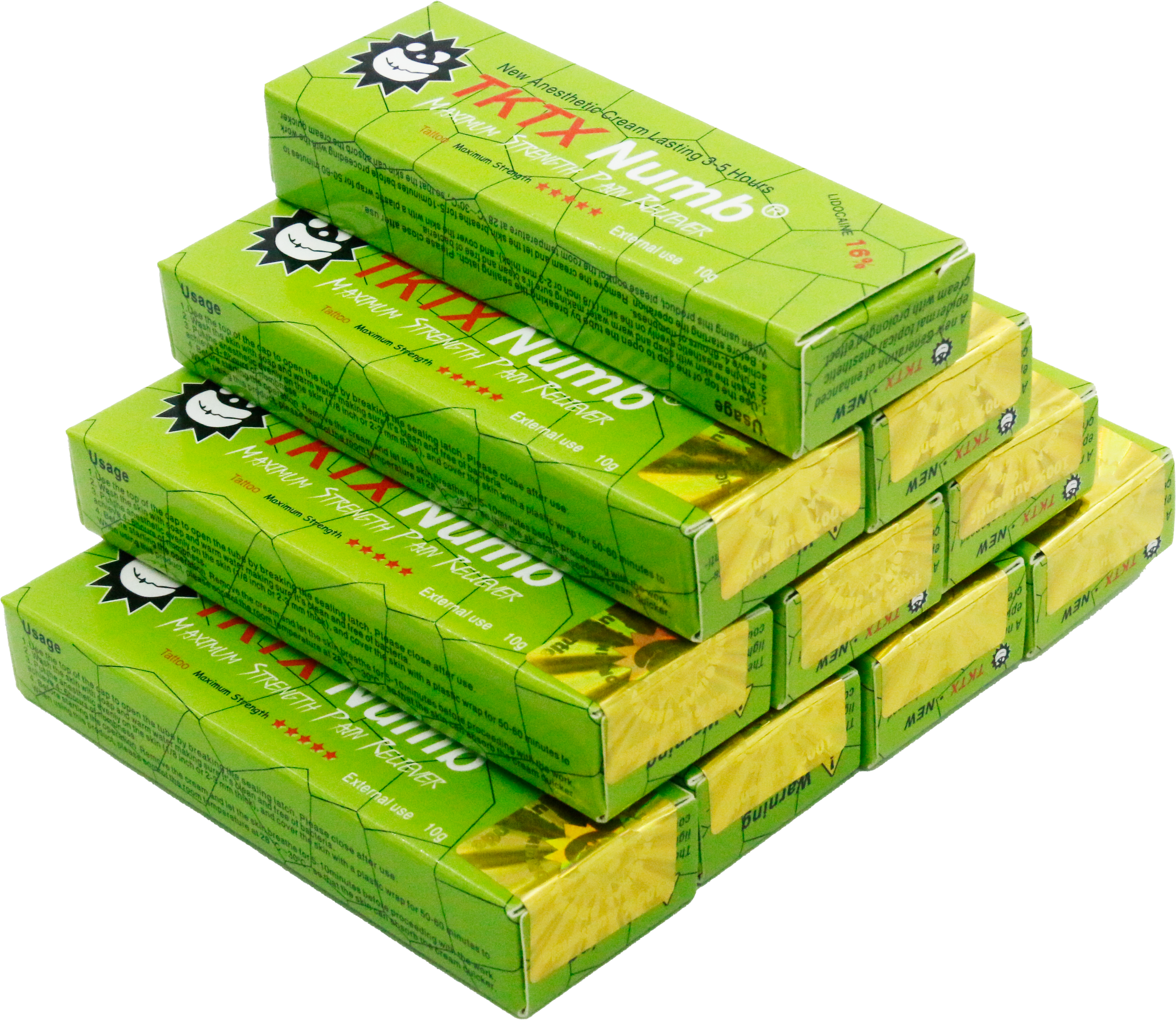TKTX Tattoo Numbing Cream Anesthetic 16% Lidocaine Numbing Tattoo Body Anesthetic Fast Skin Numb Cream 3To 5 Hours(10g/pcs)